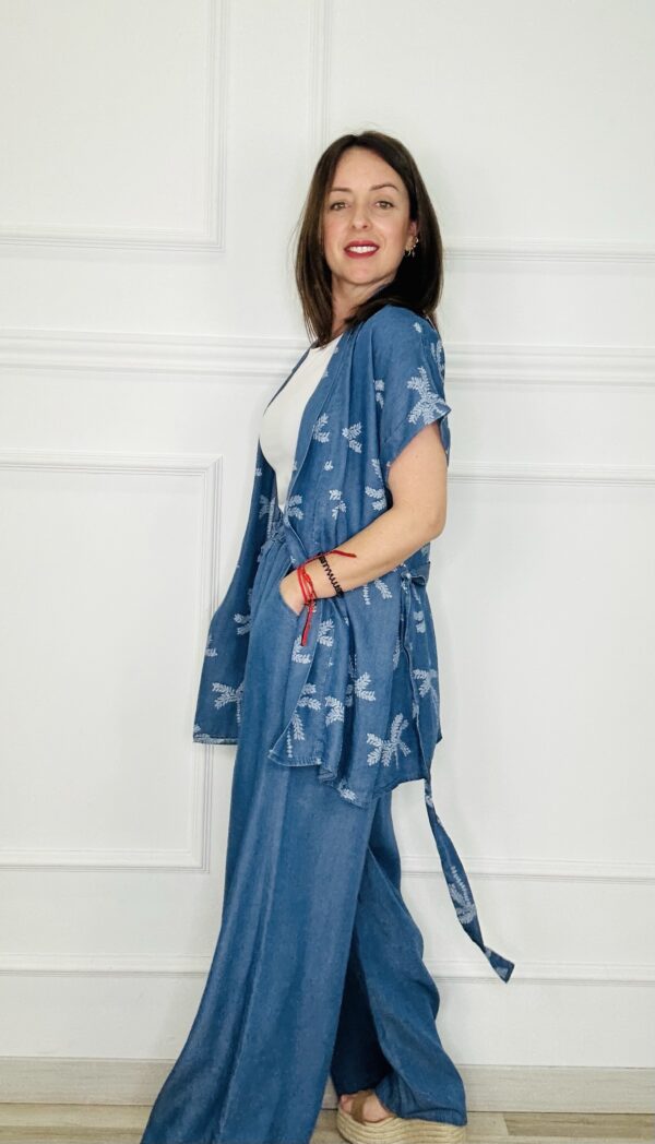 Sobrecamisa denim palmera - Imagen 5