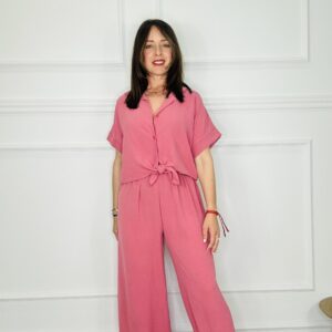 Conjunto blusa nudo
