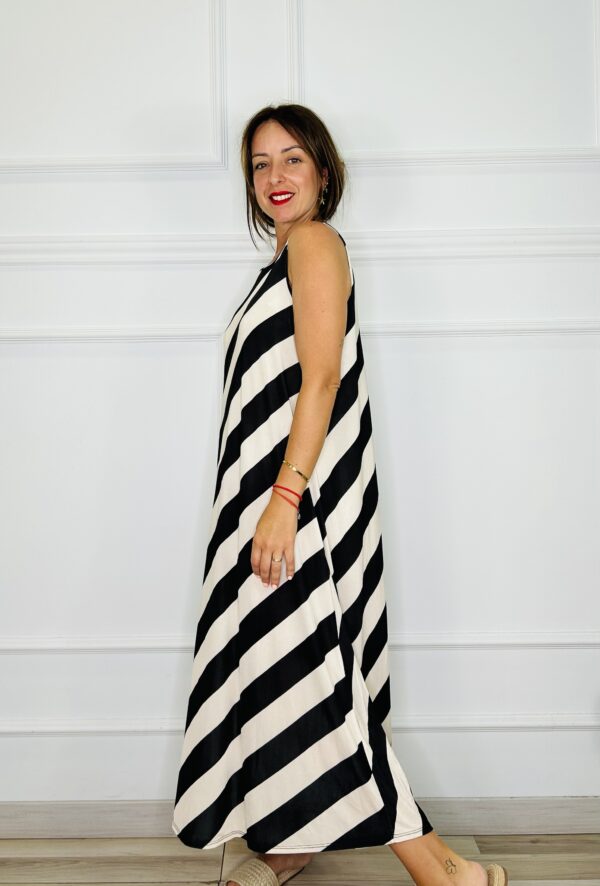 Vestido rayas licra fria - Imagen 4