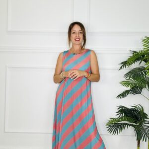 Vestido rayas licra fria