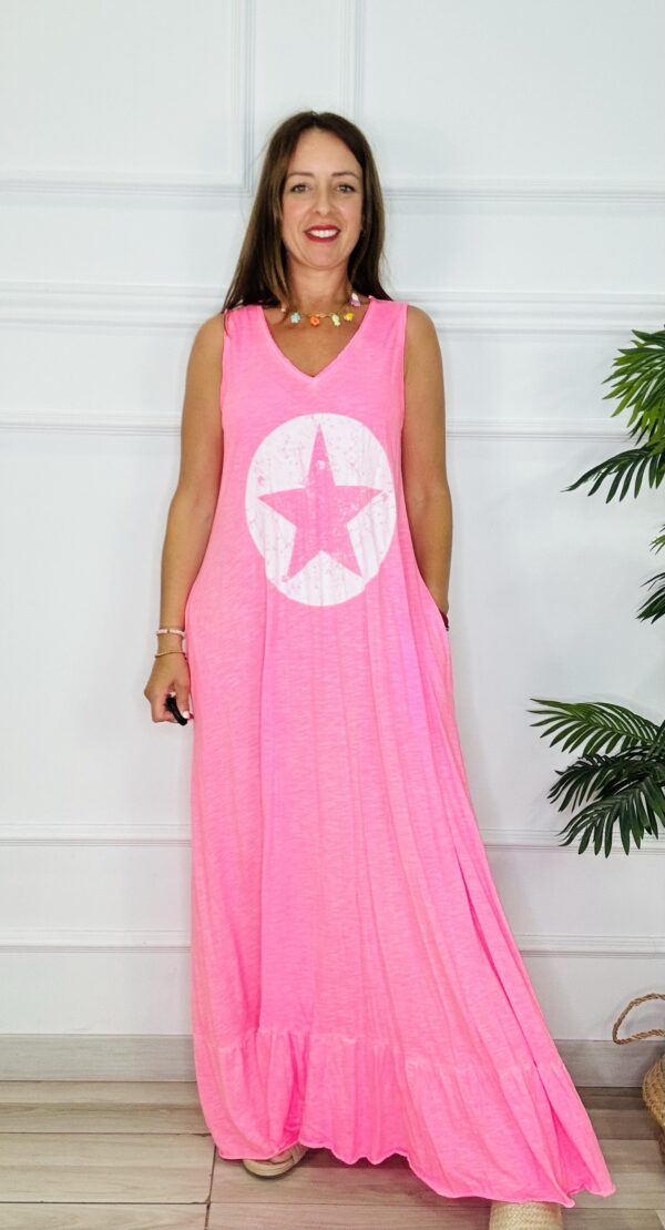 Vestido fluorescente
