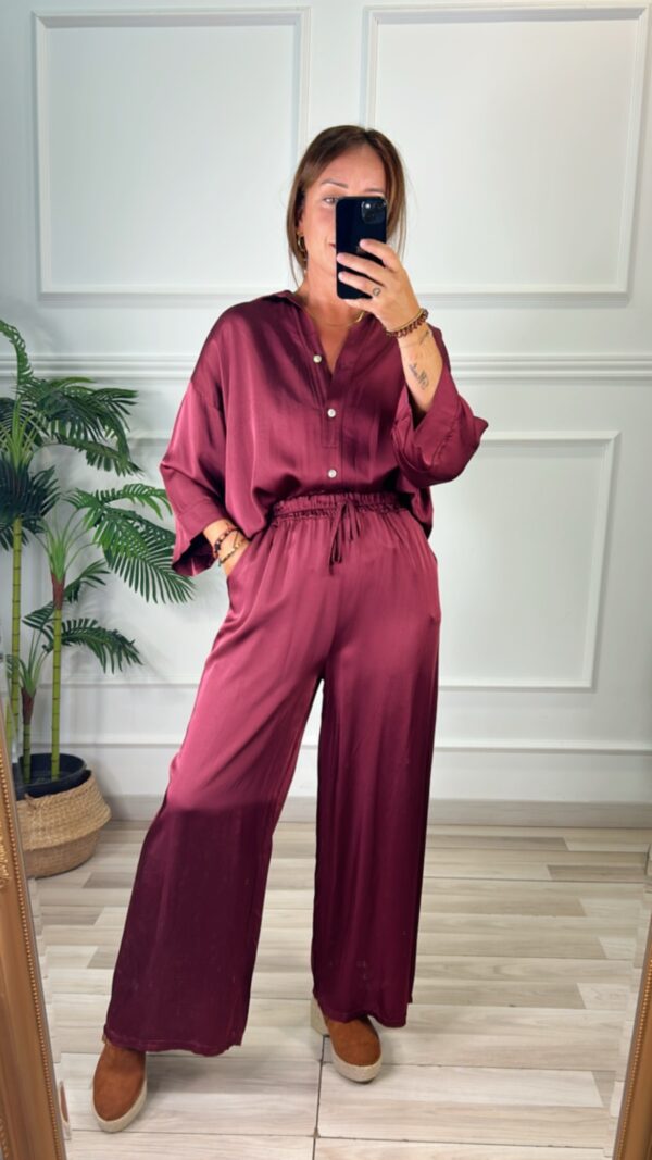 Blusa satinada
