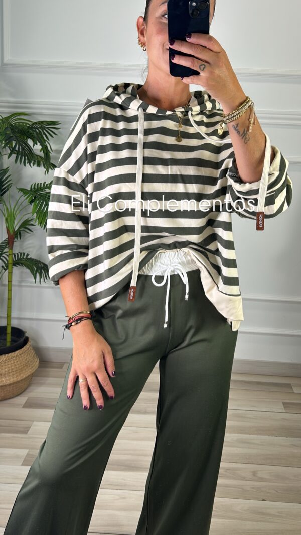 Pantalón cinturilla blanca