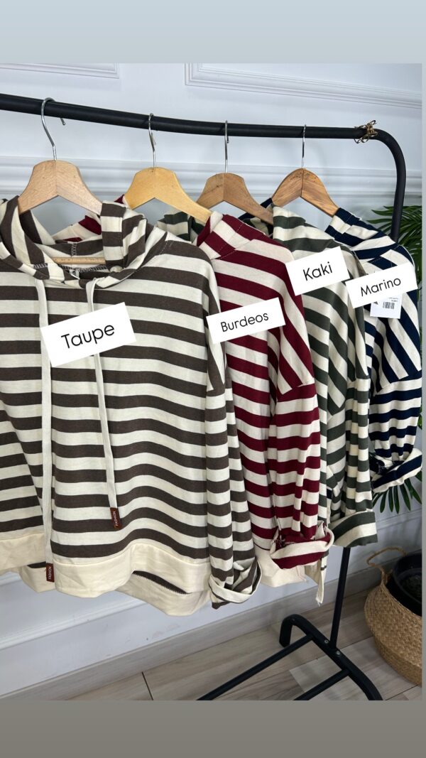 Sudadera rayas - Imagen 2