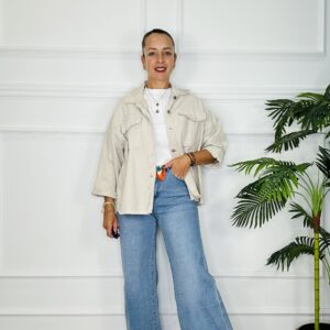 Pantalón denim pata ancha