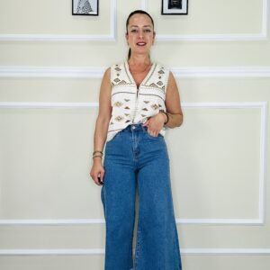 Pantalón denim culote